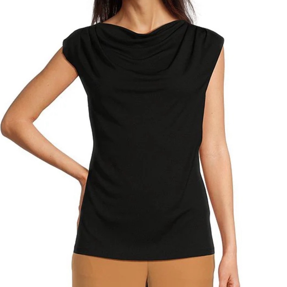 Calvin Klein Cowl Neckline Sleeveless Top